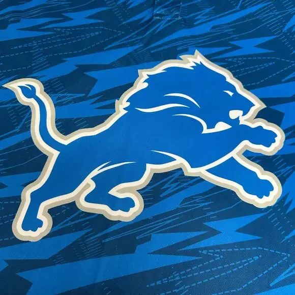 NFL Team Apparel Graphic Polo Detroit Lions City Scape Men's XL Motor City - Picture 3 of 5